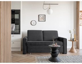 Canapea gri închis extensibilă 168 cm Lucky Lucy – Miuform