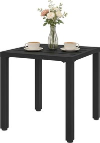 Outsunny Măsuță laterală de grădină, masă rezistentă la intemperii cu design lamelar, pătrată, 45 x 45 x 45,5 cm | Aosom Romania