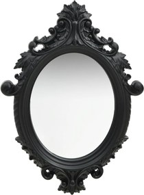 vidaXL Oglindă de perete în stil Castle, negru, 56 x 76 cm