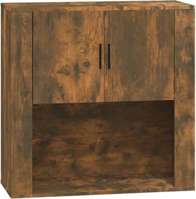 vidaXL Dulap de perete, stejar fumuriu, 80x33x80 cm, lemn prelucrat
