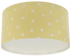 Plafonieră pentru copii STAR LIGHT 2xE27/60W/230V galbenă Dalber 82216A