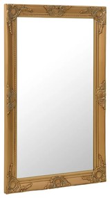 Oglinda de perete in stil baroc, auriu, 60 x 100 cm 1, Auriu, 60 x 100 cm