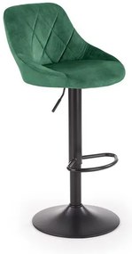 Scaun de bar H101 velvet verde