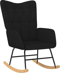 vidaXL Scaun balansoar, negru, material textil