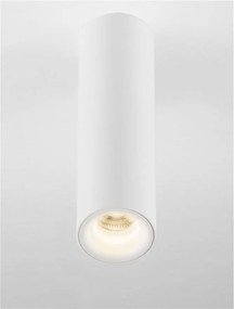 Spot aplicat LED design tehnic LUISA alb, H-15cm