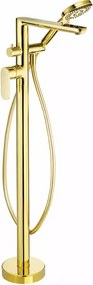 Baterie cada freestanding Deante Alpinia auriu