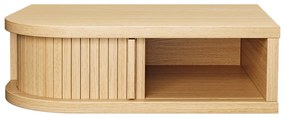 Noptieră în culoare naturală cu aspect de lemn de stejar Farsta – Woodman