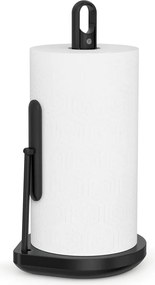 Suport de prosoape de hârtie negru mat din oțel – simplehuman
