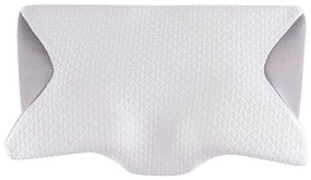 Pernă ergonomică din spumă cu memorie alb-gri 60 x 35 cm