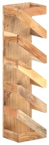 321626 vidaXL Suport de vin pentru 5 sticle, lemn masiv de acacia