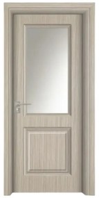 Usa Interior din MDF Novo Doors ND10 LUX PREMIUM, Cadru din Lemn Masiv, KIT COMPLET, Toc Reglabil de 10 CM INCLUS, Plinta pe Ambele Parti (Culoare: