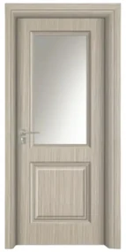 Usa Interior din MDF Novo Doors ND10 LUX PREMIUM, Cadru din Lemn Masiv, KIT COMPLET, Toc Reglabil de 10 CM INCLUS, Plinta pe Ambele Parti (Culoare: