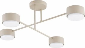 Brilagi - Lustră aplicată LED RGB cu dimmer MONO 4xGX53/14W/230V Wi-Fi Tuya neagră