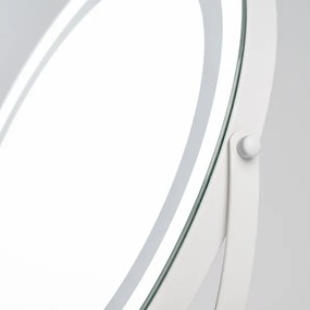 BRILAGI - Oglindă de machiaj LED cu reglaj al luminozității CALIFORNIA LED/17W/230V, Ø 42 cm, albă