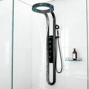 Panou duș hidromasaj Aquajet negru