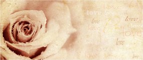 Tablou - floare de trandafir pentru îndrăgostiți (120x50 cm)