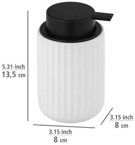 Set de accesorii de baie alb din ceramică Belluno – Wenko