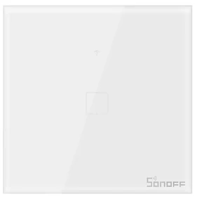 Intrerupator simplu cu touch Sonoff T0EU1C, Wi-Fi, Control de pe telefonul mobil