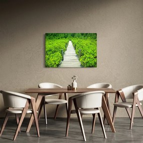 Tablou - poteca din lemn (90x60 cm)