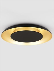 Plafoniera LED design modern EPOSI negru/auriu D-60cm