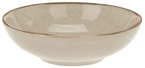 Bol din gresie ceramică Glaze, diametru 18,5 cm, bej