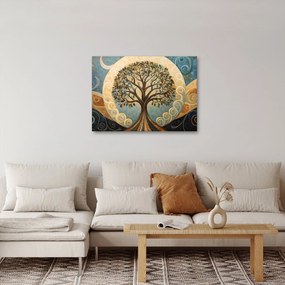 Tablou – Arborele vieții și spirale (70x50 cm)
