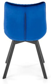 Scaun K520 velvet bleumarin