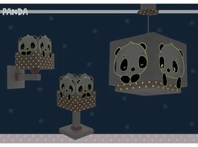 Lampă pentru copii PANDA 1xE14/40W/230V roz Dalber 63161S