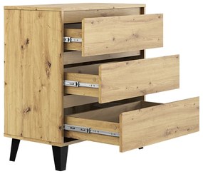 Comoda BOGAN 3S70, stejar Artisan