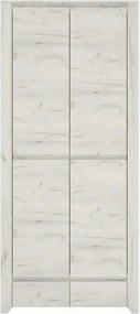 Dulap ANGEL tip 20, alb craft, PAL melaminat, cu 2 usi, 84x58x191 cm