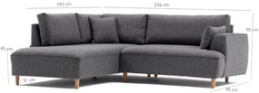 Canapea de colț Felix Extra Soft Corner Sofa Left - Dark Grey