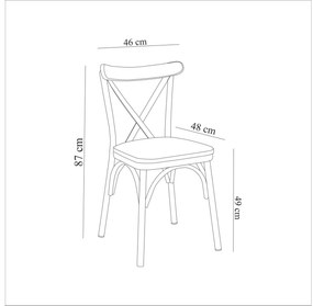 Set mobilier sufragerie Duvasa 12 (negru) (pentru 2 persoane). 1095033