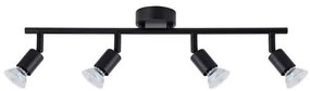 Plafonirea cu 4 spoturi design minimalist LUP negru