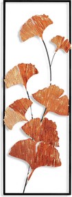 Decoratiune perete RASPBERRY 3, cupru/negru, metal, 32x4x90 cm