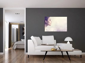 Tablou - Femeia cu lavandă (90x60 cm)