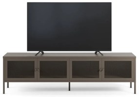 Comodă TV gri din metal 160x50x35 cm Fayna – Marckeric