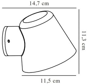 Aplică de exterior Nordlux ALERIA 1xGU10/35W/230V IP44
