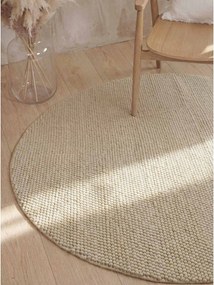 Covor bej țesut manual rotund din lână ø 200 cm Richmond Diana – Ted Baker