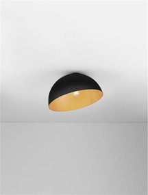 Lustra aplicata design decorativ GEA negru/auriu D-40cm
