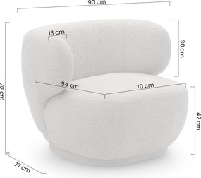 Fotoliu de relaxare Skindi - bouclé verde Catch Me 13
