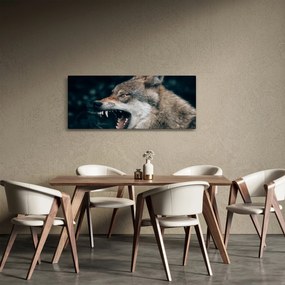 Tablou cu lup (120x50 cm)