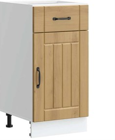 vidaXL Dulap de bază de bucătărie „Lucca” din lemn de stejar artizanal