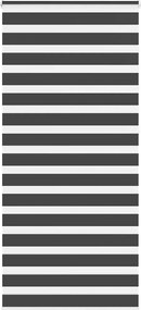 vidaXL Jaluzea tip zebra neagră lățime țesătură 90,9 cm poliester