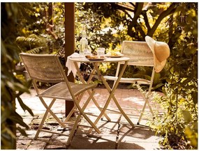 Set de dining pentru grădină bej din metal pentru 2 persoane Arcas – House Nordic