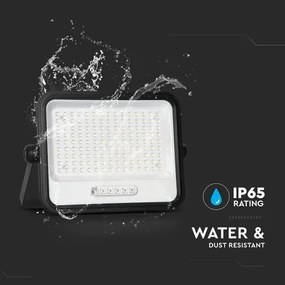 Proiector solar LED dimabil LED/300W/3,2V IP65 15000 mAh negru + telecomandă