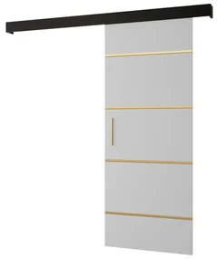 Uși culisante 80 cm Slavdro 4 (alb mat + negru mat). 1108824