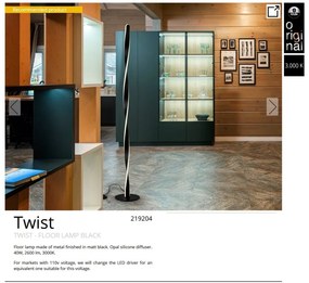 Lampadar/Lampa de podea LED design modern Twist