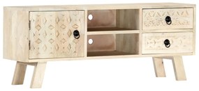 vidaXL Comodă TV, 110 x 30 x 44 cm, lemn masiv de mango