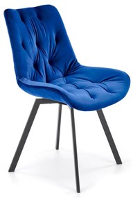 Scaun K519 velvet bleumarin