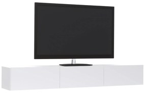 Comoda TV Elba, Alb, 180 x 30 x 25 cm
